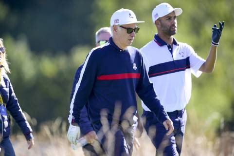 John McEnroe (Celeb Team USA) CELEBRITES : Match des Celebrites - Ryder Cup - 25 09 2018 JBAutissier Panoramic 