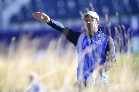 Luis Figo (Celeb team Europe) CELEBRITES : Match des Celebrites - Ryder Cup - 25 09 2018 JBAutissier Panoramic 