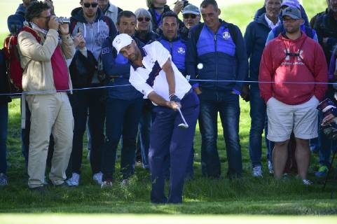 James Blake (Celeb Team USA) CELEBRITES : Match des Celebrites - Ryder Cup - 25 09 2018 JBAutissier Panoramic 