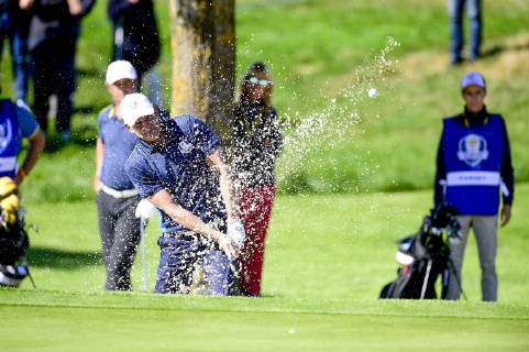 Guy Forget (Celeb team Europe) CELEBRITES : Match des Celebrites - Ryder Cup - 25 09 2018 JBAutissier Panoramic 