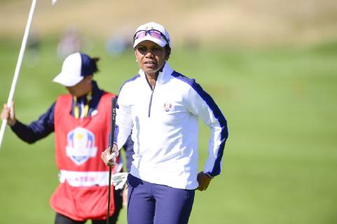 Condoleezza Rice (Celeb Team USA) CELEBRITES : Match des Celebrites - Ryder Cup - 25 09 2018 JBAutissier Panoramic 