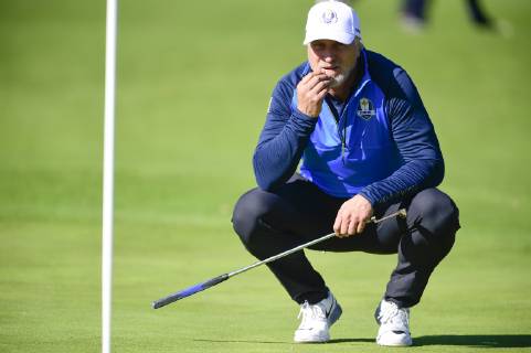 David Ginola (Celeb team Europe) CELEBRITES : Match des Celebrites - Ryder Cup - 25 09 2018 JBAutissier Panoramic 