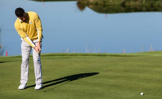 2018 Ryder Cup Practice Day, Albatros Course, Le Golf National, Saint-Quentin-en-Yvelines, Paris 27 9 2018 Europe s Rory McIlroy on the 10th green Rory McIlroy on the 10th green 27 9 2018  Copyright: x©INPHO OisinxKeniryx MT2_7649