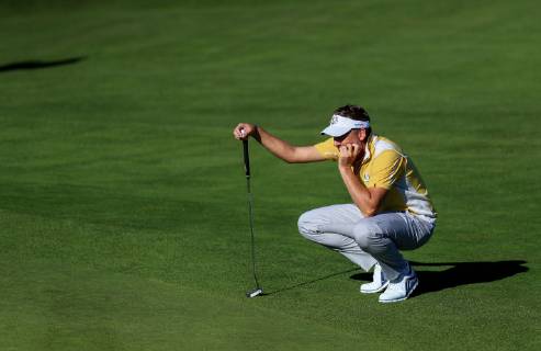2018 Ryder Cup Practice Day, Albatros Course, Le Golf National, Saint-Quentin-en-Yvelines, Paris 27 9 2018 Europe s Ian Poulter on the 11th green Ian Poulter on the 11th green 27 9 2018  Copyright: x©INPHO OisinxKeniryx OSH_8357