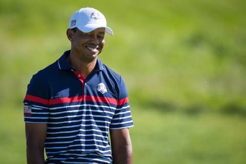 2018 Ryder Cup Practice Day, Albatros Course, Le Golf National, Saint-Quentin-en-Yvelines, Paris 27 9 2018 USA s Tiger Woods Tiger Woods 27 9 2018  Copyright: x©INPHO OisinxKeniryx OSH_8746