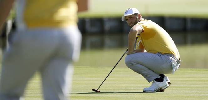 Jon Rahm of Spain during a training session of the Ryder Cup 2018 at The Golf National in Guyancourt, near Paris, France, 27 September 2018. The Ryder Cup 2018 runs from 25 to 30 September. Ryder Cup 2018 !ACHTUNG: NUR REDAKTIONELLE NUTZUNG!  Copyright: xLUISxTEJIDOx GRAF4230 20180927-636736658712488686