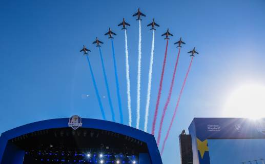 Golf, Ryder Cup, Eröffnungsfeier Ambiance - avions GOLF : Cup Ryder 2018 - St Quentin en Yvelines - 27 09 2018 FedericoPestellini Panoramic 