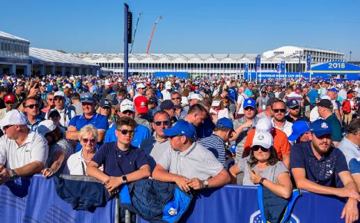 Golf, Ryder Cup, Eröffnungsfeier Ambiance GOLF : Cup Ryder 2018 - St Quentin en Yvelines - 27 09 2018 FedericoPestellini Panoramic 