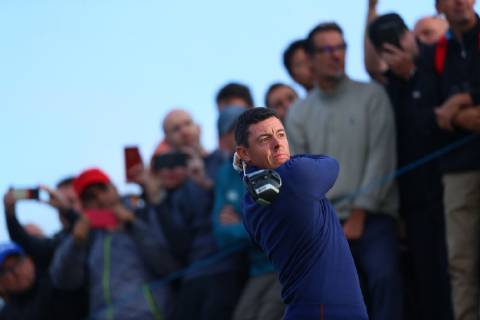 2018 Ryder Cup Day 1, Albatros Course, Le Golf National, Saint-Quentin-en-Yvelines, Paris 28 9 2018 Rory McIlroy tees off at the 3rd hole Rory McIlroy tees off at the 3rd hole 28 9 2018  Copyright: x©INPHO OisinxKeniryx OSH_0011