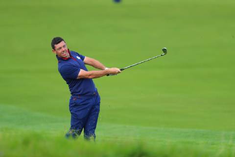 2018 Ryder Cup Day 1, Albatros Course, Le Golf National, Saint-Quentin-en-Yvelines, Paris 28 9 2018 Rory McIlroy on the 9th Rory McIlroy on the 9th 28 9 2018  Copyright: x©INPHO OisinxKeniryx OSH_8977