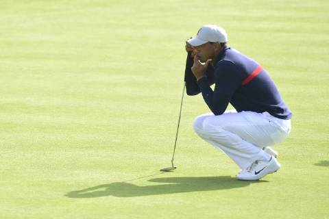 Tiger Woods (Team USA) GOLF : Ryder Cup 2018 - Guyancourt - 28 09 2018 JBAutissier Panoramic 