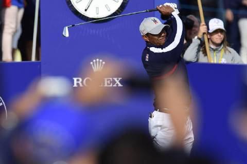 Tiger Woods (Team USA) GOLF : Ryder Cup 2018 - Guyancourt - 28 09 2018 JBAutissier Panoramic 