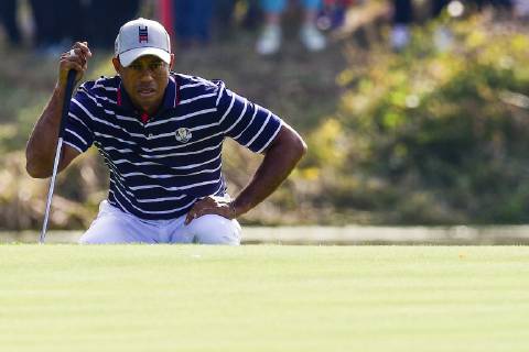 Tiger Woods (Team USA) GOLF : Ryder Cup 2018 - Guyancourt - 28 09 2018 JBAutissier Panoramic 