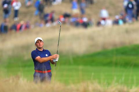 2018 Ryder Cup Day 1, Albatros Course, Le Golf National, Saint-Quentin-en-Yvelines, Paris 28 9 2018 Francesco Molinari on the 3rd fairway Francesco Molinari on the 3rd fairway 28 9 2018 Copyright: x©INPHO OisinxKeniryx OSH_8531