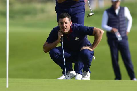Rory McIlroy of Northern Ireland (Team Europ) GOLF : Ryder Cup 2018 - Guyancourt - 28 09 2018 JBAutissier Panoramic 