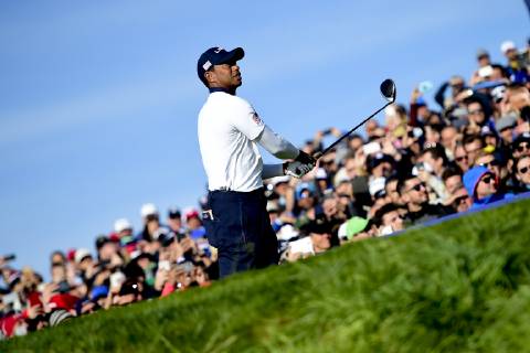 Tiger Woods (Team USA) GOLF : Ryder Cup 2018 - Guyancourt - 29 09 2018 JBAutissier Panoramic