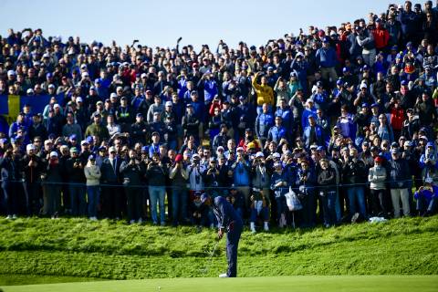 Tiger Woods (Team USA) GOLF : Ryder Cup 2018 - Guyancourt - 29 09 2018 JBAutissier Panoramic 