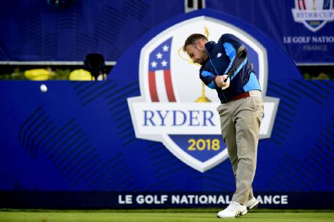 Tyrrell Hatton of England (Team Europ) GOLF : Ryder Cup 2018 - Guyancourt - 29 09 2018 JBAutissier Panoramic 