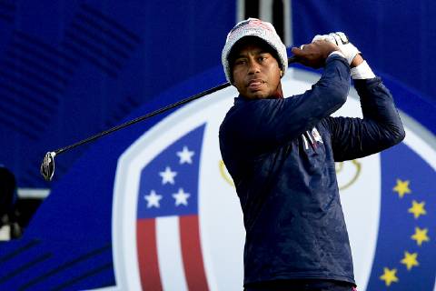 Tiger Woods (Team USA) GOLF : Ryder Cup 2018 - Guyancourt - 29 09 2018 JBAutissier Panoramic 