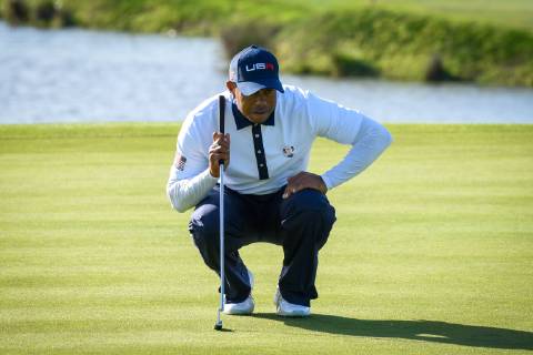 Tiger Woods ( USA ) GOLF : Ryder cup - St Quentin en Yvelines - 29 09 2018 FedericoPestellini Panoramic 
