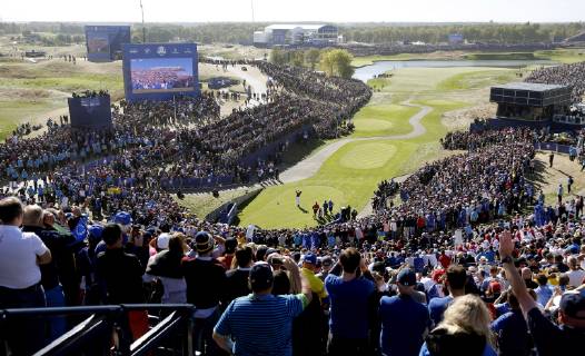 Northern Irish golfer Rory McIlroy shoots at tee 1 during the final day of the Ryder Cup 2018 at The Golf National in Guyancourt, near Paris, France, 30 September 2018. Ryder Cup 2018 - Europe vs USA !ACHTUNG: NUR REDAKTIONELLE NUTZUNG!  Copyright: xLUISxTEJIDOx GRAF6721 20180930-636739163890022503