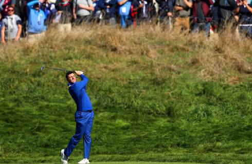 2018 Ryder Cup, Albatros Course, Le Golf National, Saint-Quentin-en-Yvelines, Paris 30 9 2018 Rory McIlroy on the 13th Rory McIlroy on the 13th 30 9 2018  Copyright: x©INPHO OisinxKeniryx OSH_2769