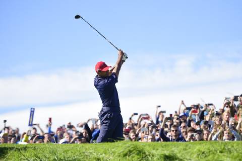 Tiger Woods (Team USA) GOLF : Ryder Cup 2018 - Guyancourt - 30 09 2018 JBAutissier Panoramic