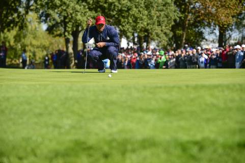 Tiger Woods (Team USA) GOLF : Ryder Cup 2018 - Guyancourt - 30 09 2018 JBAutissier Panoramic