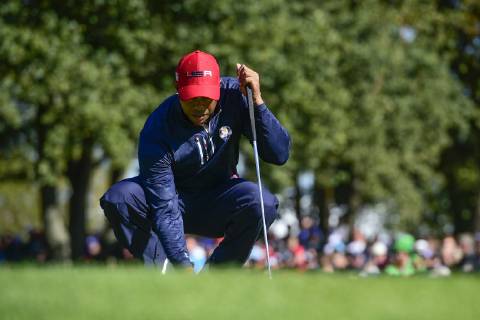 Tiger Woods (Team USA) GOLF : Ryder Cup 2018 - Guyancourt - 30 09 2018 JBAutissier Panoramic
