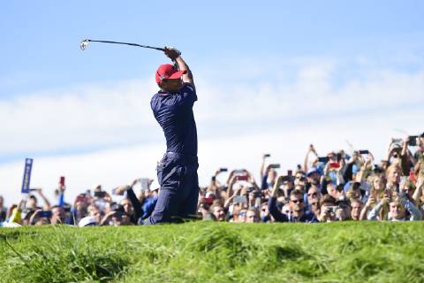 Tiger Woods (Team USA) GOLF : Ryder Cup 2018 - Guyancourt - 30 09 2018 JBAutissier Panoramic