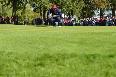 Tiger Woods (Team USA) GOLF : Ryder Cup 2018 - Guyancourt - 30 09 2018 JBAutissier Panoramic