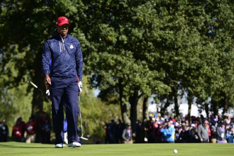 Tiger Woods (Team USA) GOLF : Ryder Cup 2018 - Guyancourt - 30 09 2018 JBAutissier Panoramic