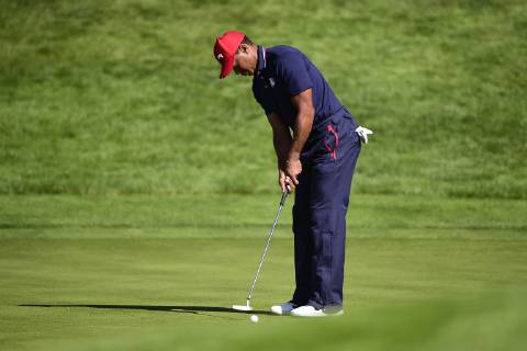 Tiger Woods (Team USA) GOLF : Ryder Cup 2018 - Guyancourt - 30 09 2018 JBAutissier Panoramic
