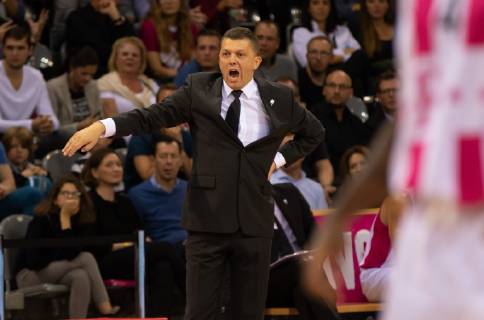 Bonn Germany 03 10 2018 Basketball Bundesliga BBL 2 Gameday Telekom Baskets Bonn vs Basketball Loewen Braunschweig Head Coach Predrag Krunic Bonn gesticulates gesture