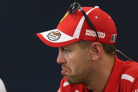 4th October 2018, Suzuka International Racing Course, Suzuka City, Japan; Formula One of Japan, driver arrivals and press conference PK Pressekonferenz Scuderia Ferrari, Sebastian Vettel  ActionPlus12067937 Octane