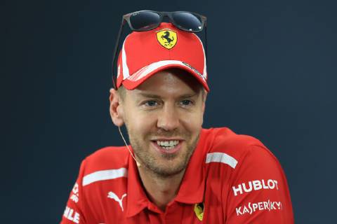 Sport Bilder des Tages 4th October 2018, Suzuka International Racing Course, Suzuka City, Japan; Formula One of Japan, driver arrivals and press conference PK Pressekonferenz Scuderia Ferrari, Sebastian Vettel  ActionPlus12067938 Octane