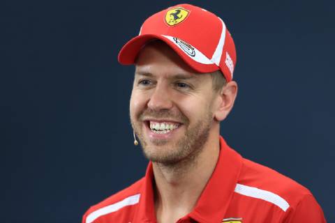 4th October 2018, Suzuka International Racing Course, Suzuka City, Japan; Formula One of Japan, driver arrivals and press conference PK Pressekonferenz Scuderia Ferrari, Sebastian Vettel  ActionPlus12067940 Octane