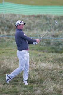 6th October 2018, Carnoustie Golf Links, Carnoustie, Scotland; Alfred Dunhill Links Championship, third round; Ryan Fox of New Zealand plays his shot from the rough on the second hole  ActionPlus12068465 DavidxYoung