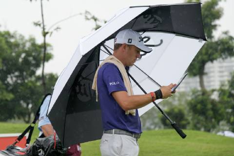 October 11, 2018 - Kuala Lumpur, Malaysia - Justin Thomas of the United States in action on first round of the CIMB Classic at TPC Kuala Lumpur on 11 October, 2018 in Kuala Lumpur, Malaysia CIMB Classic - Round One  - ZUMAn230 20181011_zaa_n230_106 Copyright: xChrisxJungx