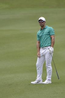 October 12, 2018 - Kuala Lumpur, Malaysia - Paul Casey of England looks on his ball during the second round of 2018 CIMB Classic golf tournament in Kuala Lumpur, Malaysia on October 12, 2018. CIMB Classic 2018 - Round Two  - ZUMAn230 20181012_zaa_n230_262 Copyright: xZahimxMohdx
