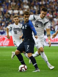 Antoine Griezmann France France vs Niklas Süle Germany Germany 16 10 2018 France vs Germany 4 Gameday UEFA Nations League Stade de France DISCLAIMER DFB regulations prohibit any use of photographs