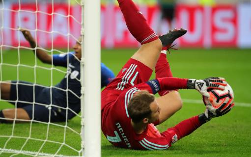 Goalkeeper Manuel Neuer Kylian Mbappe Sport Football Soccer UEFA Nations League International Team National Team DFB Men Season 2018 2019 16 10 2018 France FRA VS Germany GER DFL regulations prohibit any use of images as image sequences and or quasi video