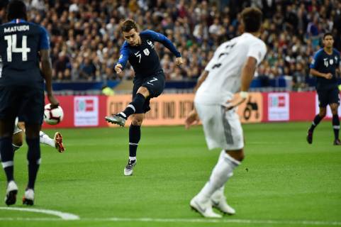 Antoine Griezmann (fr) FOOTBALL : France vs Allemagne - 4eme Tour Ligue des Nations - Saint-Denis - 16 10 2018 ThierryBreton Panoramic 