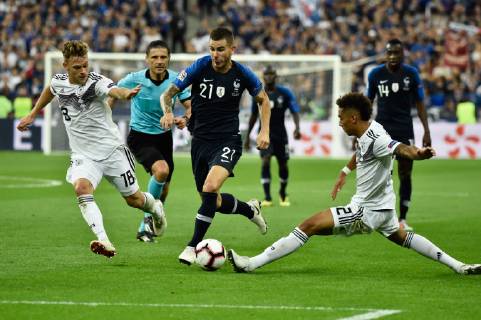 Lucas Hernandez (fr) FOOTBALL : France vs Allemagne - 4eme Tour Ligue des Nations - Saint-Denis - 16 10 2018 ThierryBreton Panoramic 