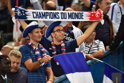 Football UEFA Nations League France Germany on 16 10 2018 at the Stade de France in Paris French supporters DFB regulations prohibit any use of photographs xTTx