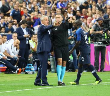 National coach Didier Deschamps France France complains 16 10 2018 France vs Germany 4 Gameday UEFA Nations League Stade de France DISCLAIMER DFB regulations prohibit any use of photographs
