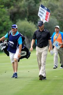 English Jason Morris (R) is seen after his shot on the 9th hole during the Andalucia Valderrama Master at Valderrama golf course in San Roque, Cadiz, southern Spain, 21 October 2018. The Andalucia Valderrama Master will run from 18 October until 21 October. Andalucia Valderrama Masters golf tournament !ACHTUNG: NUR REDAKTIONELLE NUTZUNG!  Copyright: xA.xCarrascoxRagelx GRAF1672 20181021-636757333297678375
