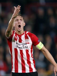 Luuk de Jong of PSV during the UEFA Champions League group C match between PSV Eindhoven and Tottenham Hotspur FC at the Phillips stadium on October 24, 2018 in Eindhoven, The Netherlands UEFA Champions League 2018 2019 xVIxVIxImagesx xMauricexvanxSteenxIVx 12548508