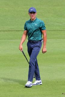 US golfer Cameron Champ in action during the first day of the PGA Golf Herren Mayakoba Classic, in Playa del Carmen, Quintana Roo, Mexico, 08 November 2018. EPA Alonso Cupul PGA Mayakoba Classic in Mexico !ACHTUNG: NUR REDAKTIONELLE NUTZUNG!  Copyright: xAlonsoxCupulx MEX92 20181109-636773226428163227