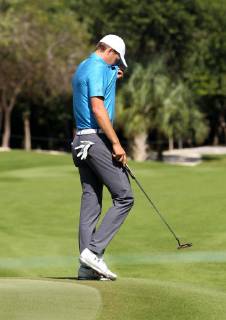 US golfer Jordan Spieth participates in the second round of the Mayakoba Classic of the PGA Golf Herren in Playa del Carmen, in the state of Quintana Roo, Mexico, 09 November 2018. PGA Mayakoba Classic in Mexico !ACHTUNG: NUR REDAKTIONELLE NUTZUNG!  Copyright: xAlonsoxCupulx AME1403 20181109-636773960062665070